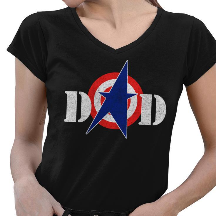 Captain Dad Tshirt Women V-Neck T-Shirt
