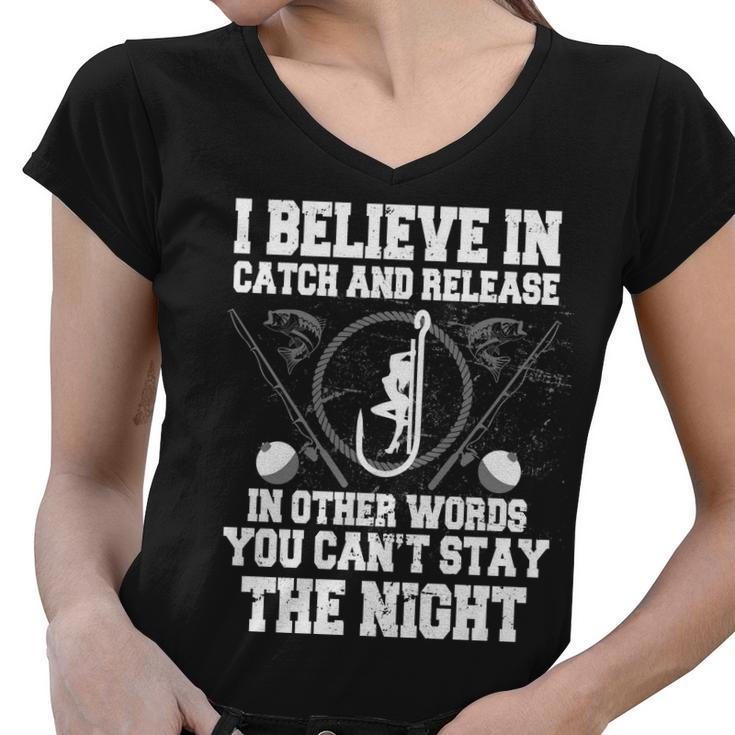 Catch And Release Tshirt Women V-Neck T-Shirt