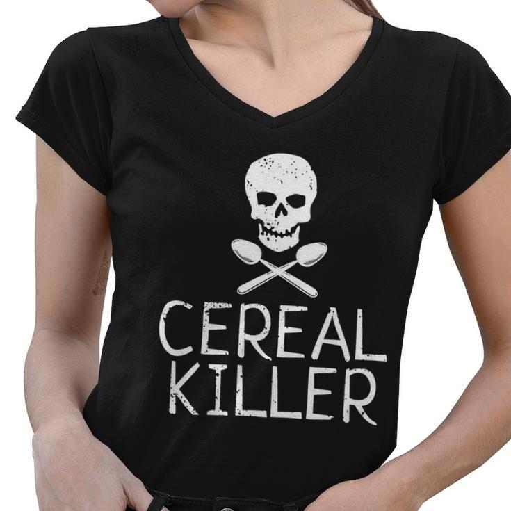 Cereal Killer Tshirt Women V-Neck T-Shirt