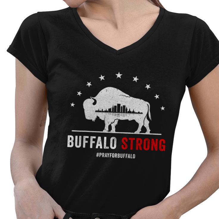 Choose Love Buffalo Strong Pray For Buffalo Tshirt Women V-Neck T-Shirt