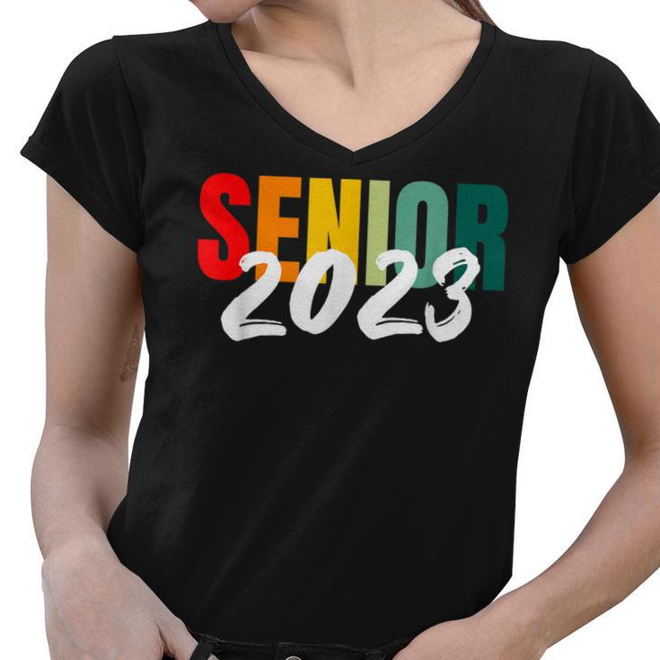 Class Of 2023 Senior 2023  Women V-Neck T-Shirt