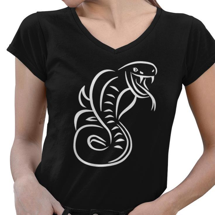 Cobra Snake Animal Lover Gift Women V-Neck T-Shirt