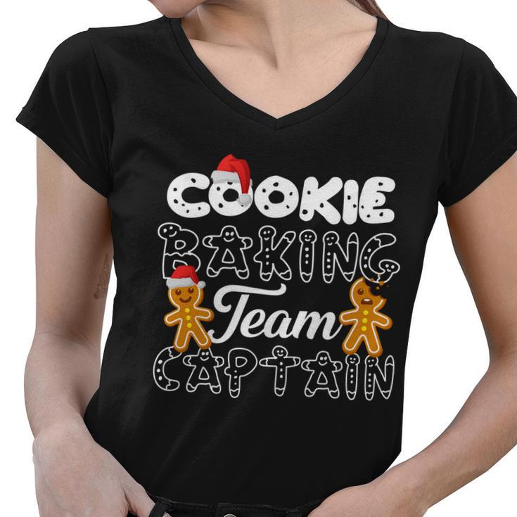 Cookie Baking Team Captain Women V-Neck T-Shirt