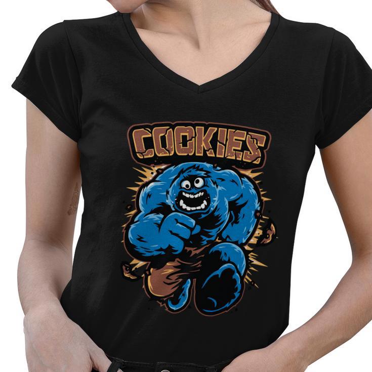 Cookies V2 Women V-Neck T-Shirt