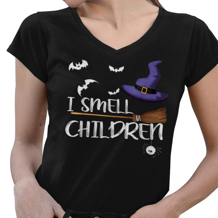 Cool I Smell Children Cute Halloween Witches Costume  Women V-Neck T-Shirt