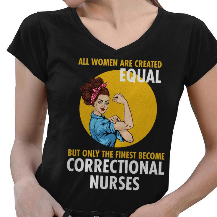 Correctional Nurse Tshirt Women V-Neck T-Shirt