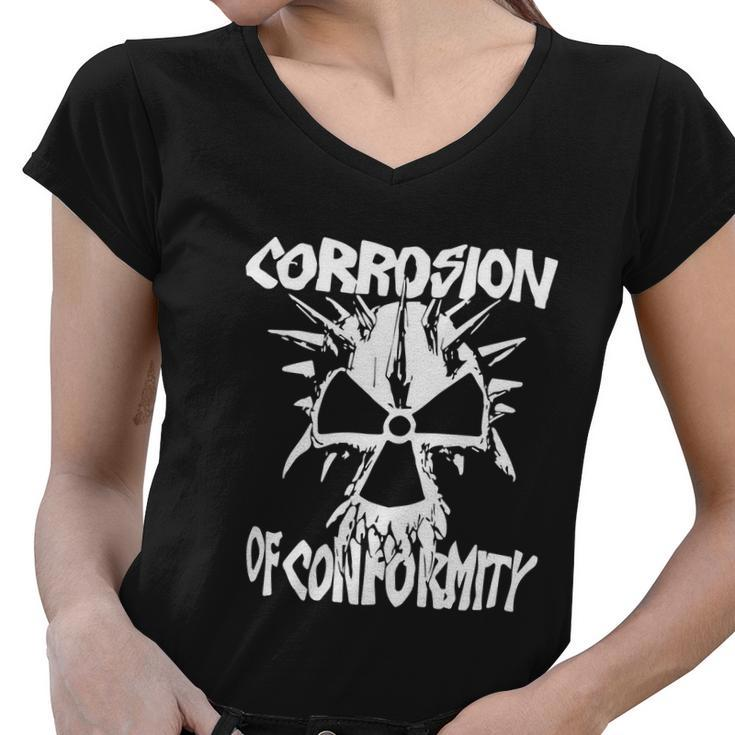 Corrosion Of Conformity Old School Logo Tshirt Women V-Neck T-Shirt