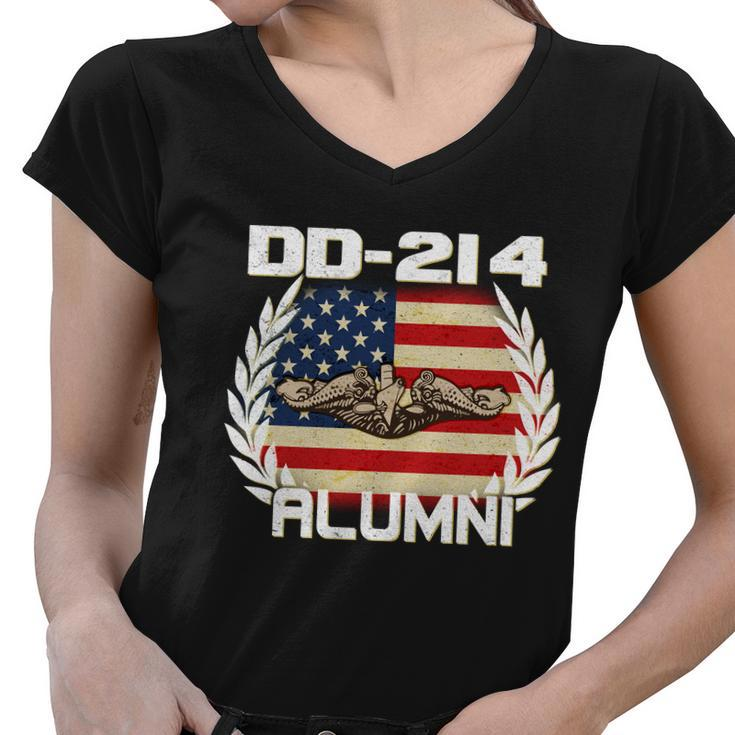 Dd-214 Alumni Us Submarine Service Tshirt Women V-Neck T-Shirt