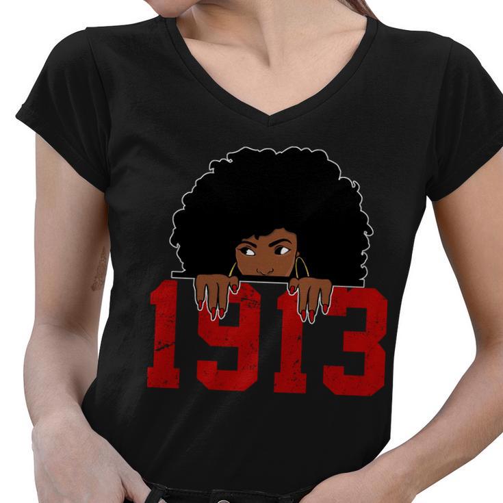 Delta Sorority Dst  Women V-Neck T-Shirt