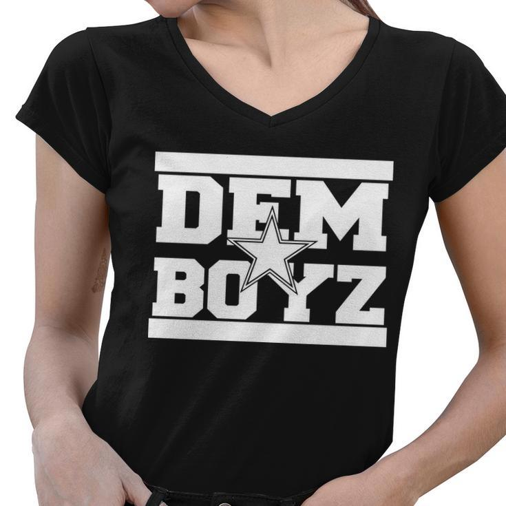 Dem Boyz Boys Dallas Texas Star Fan Pride Women V-Neck T-Shirt
