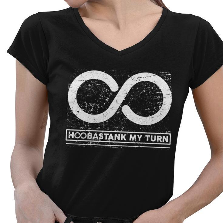Distressed Infinity Hoobastank My Turn Women V-Neck T-Shirt