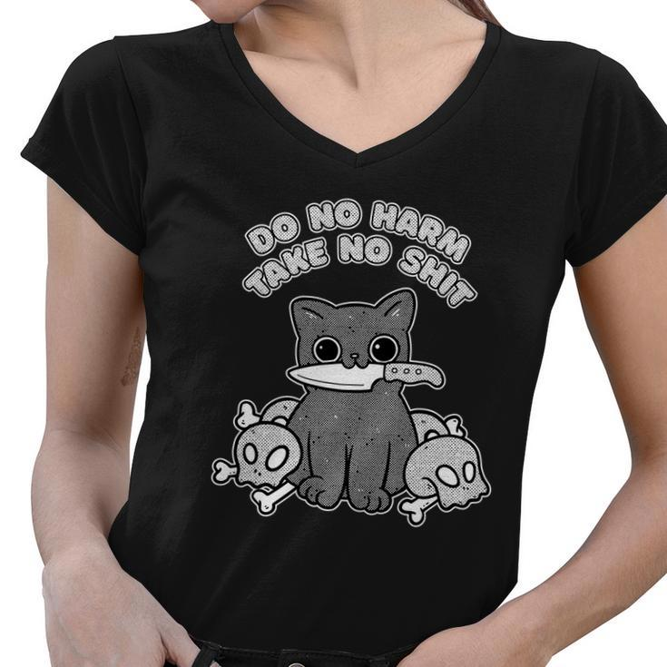 Do No Harm Take No Shit Women V-Neck T-Shirt