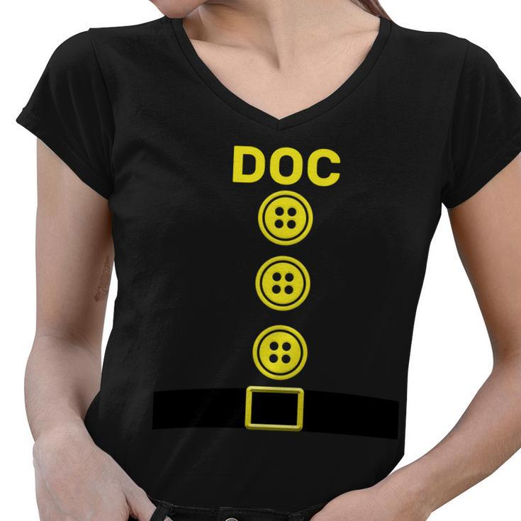 Doc Dwarf Halloween Costume Tshirt Women V-Neck T-Shirt