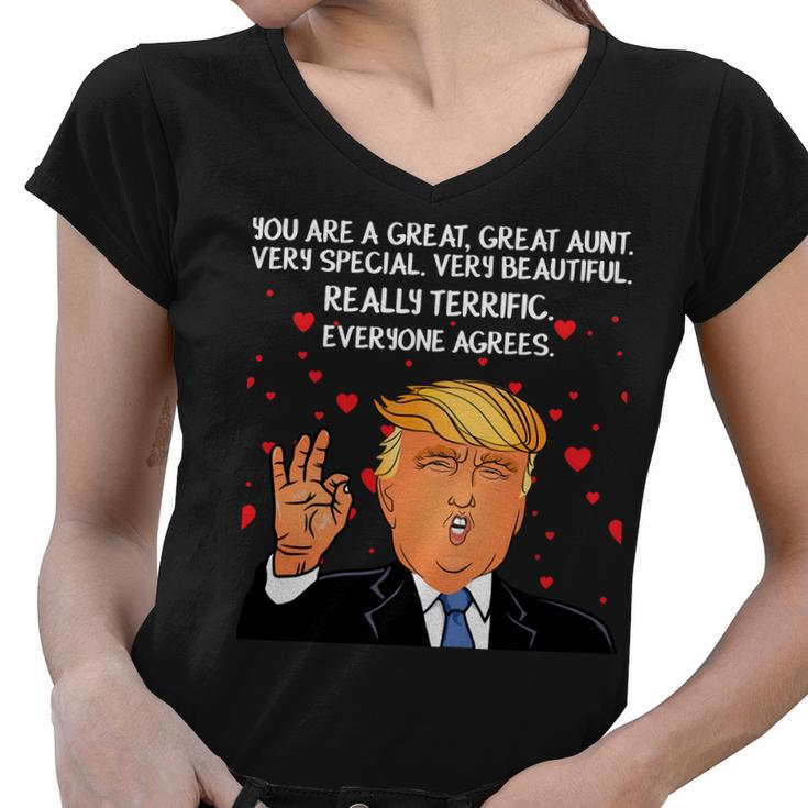 Donald Trump Your A Great Aunt Tshirt Women V-Neck T-Shirt