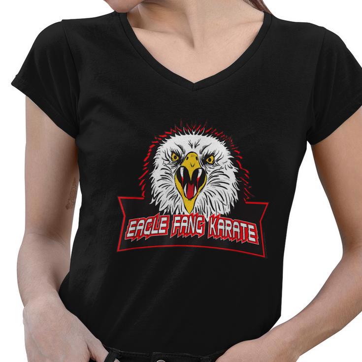 Eagle Fang Logo Women V-Neck T-Shirt