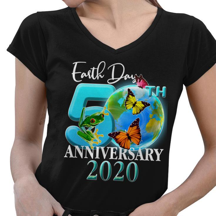 Earth Day 50Th Anniversary  V2 Women V-Neck T-Shirt
