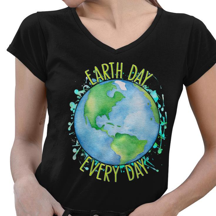Earth Day Every Day Tshirt V3 Women V-Neck T-Shirt