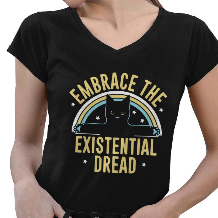 Embrace The Existential Dread Women V-Neck T-Shirt
