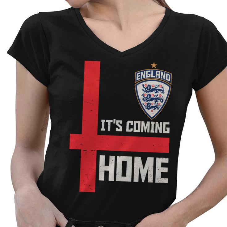 England Its Coming Home Soccer Jersey Futbol Women V-Neck T-Shirt