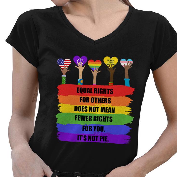 Equal Rights For Others Lgbt Pride Month  Women V-Neck T-Shirt