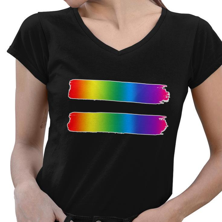 Equality Lgbt Pride Awareness Women V-Neck T-Shirt