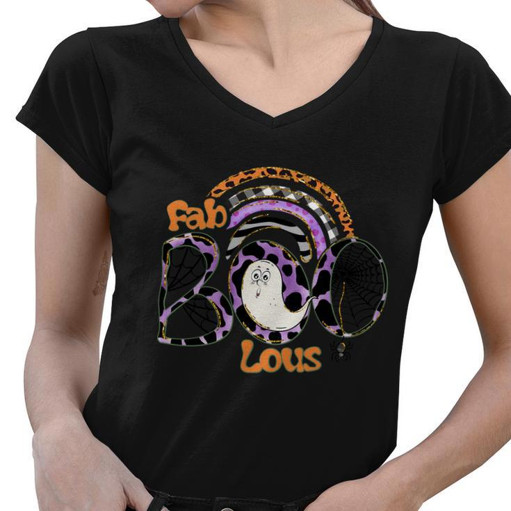 Fab Boo Lous Thanksgiving Quote Women V-Neck T-Shirt