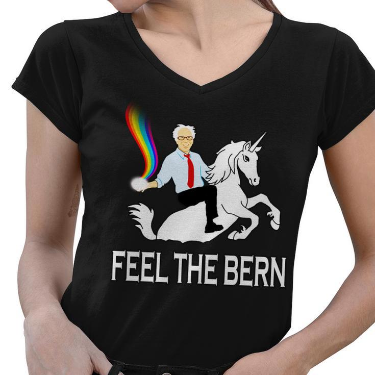 Feel The Magical Bern - Bernie Sanders Women V-Neck T-Shirt