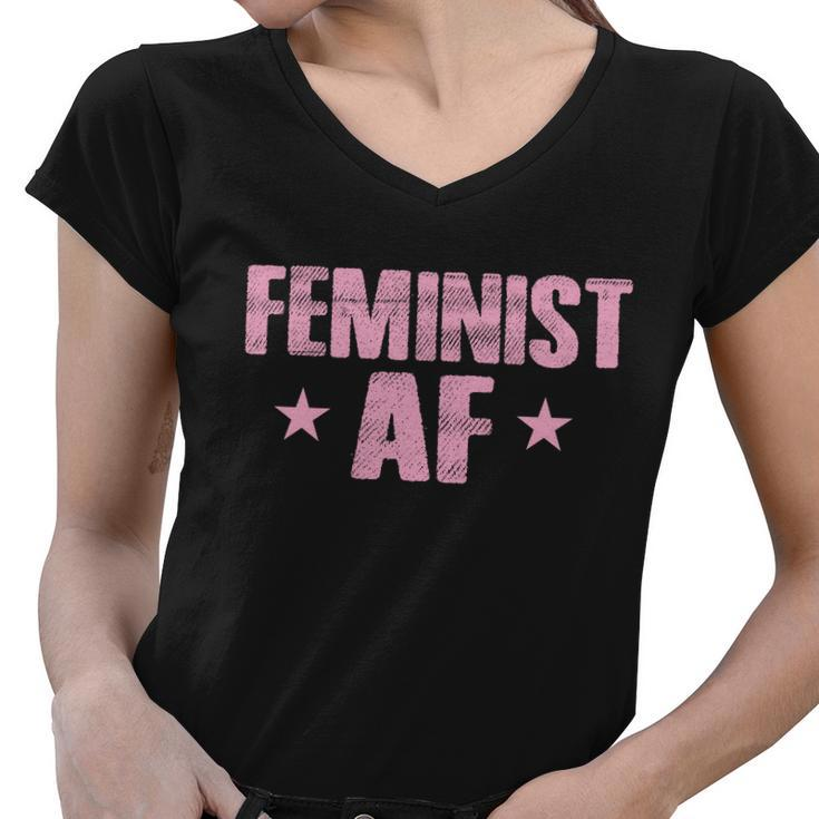Feminist Af Tshirt Women V-Neck T-Shirt