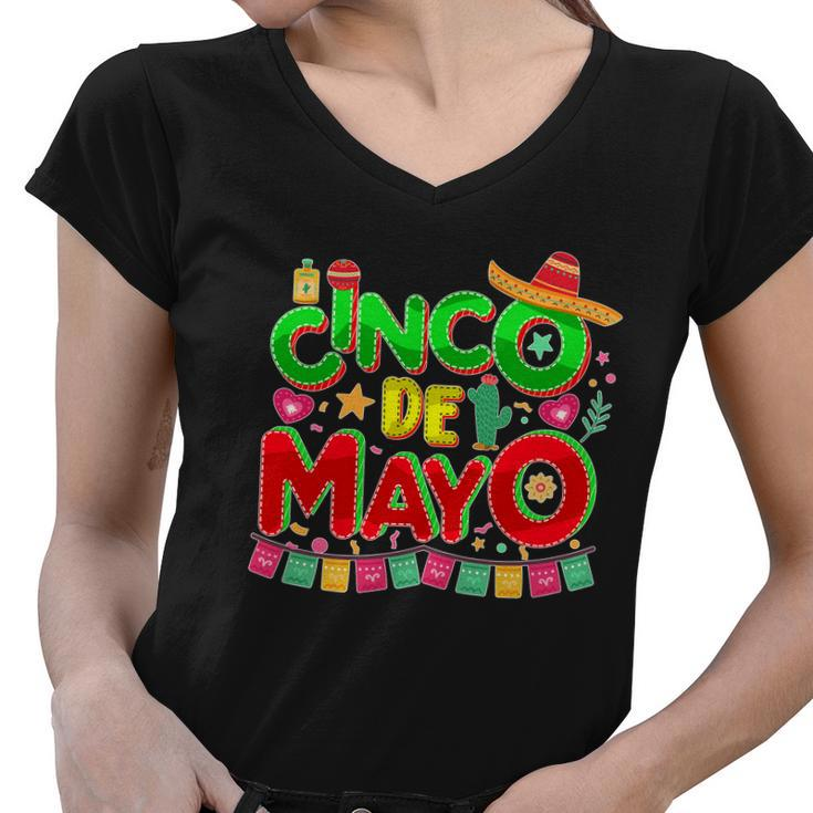 Festive Cinco De Mayo Women V-Neck T-Shirt