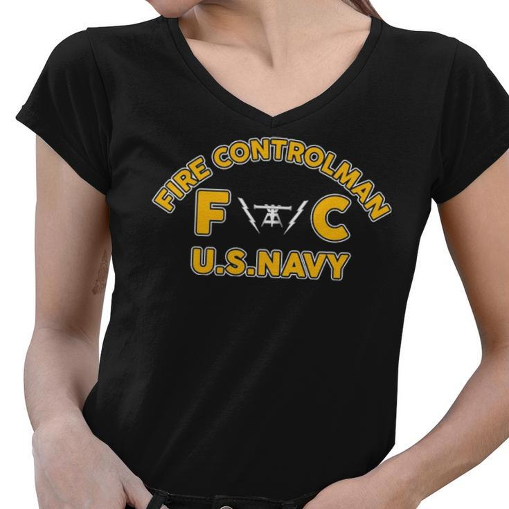 Fire Controlman Fc Women V-Neck T-Shirt