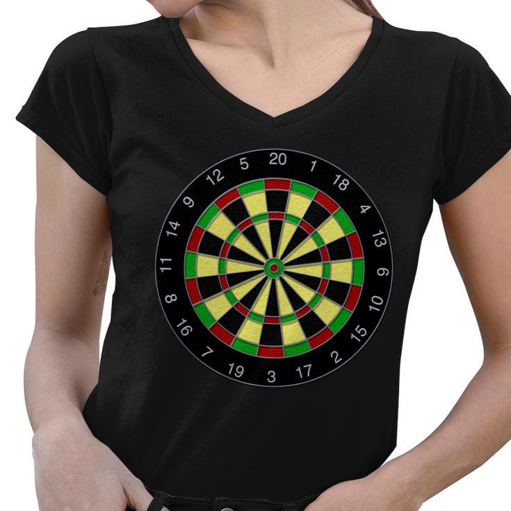Flat Dart Board Gaming Tshirt Women V-Neck T-Shirt