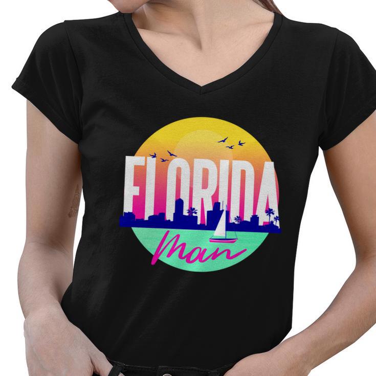 Florida Man V2 Women V-Neck T-Shirt