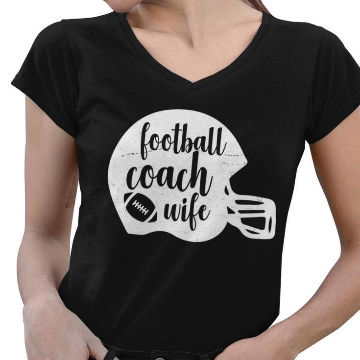 Football Coach Wife Tshirt Women V-Neck T-Shirt
