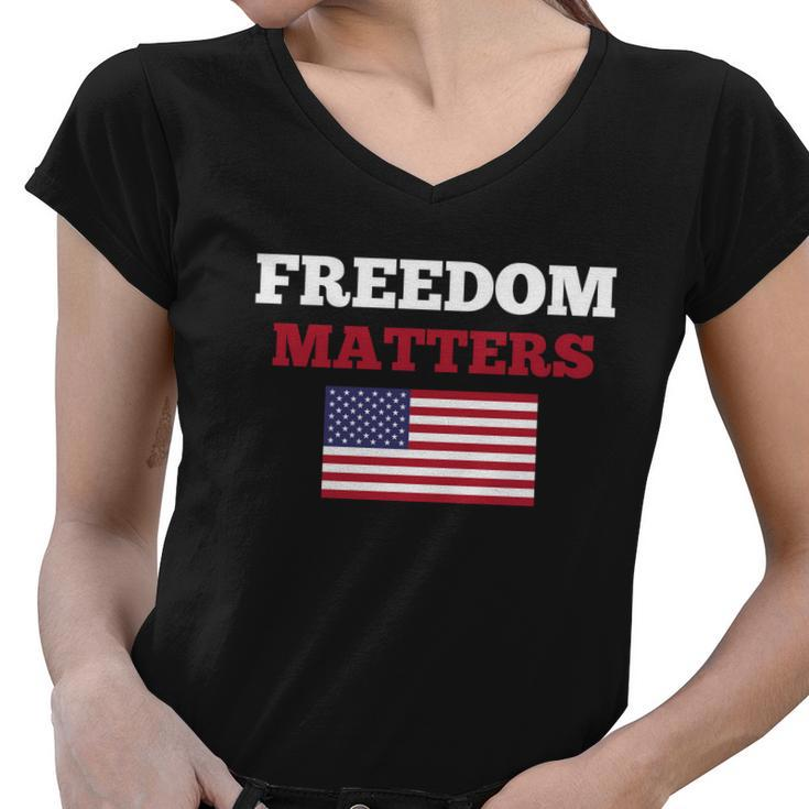 Freedom Matters Tshirt V2 Women V-Neck T-Shirt