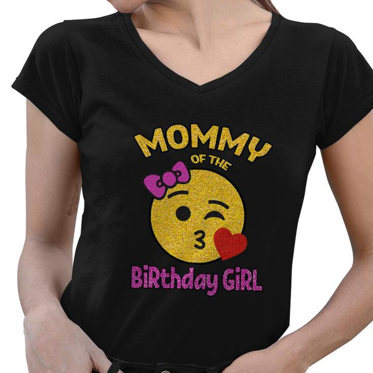 Funny Mom Of The Birthday Girl Omg Its My Birthday Women V-Neck T-Shirt