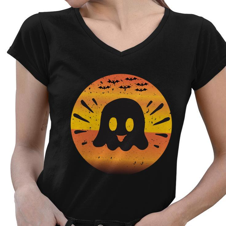 Ghost Boo Funny Halloween Quote V3 Women V-Neck T-Shirt