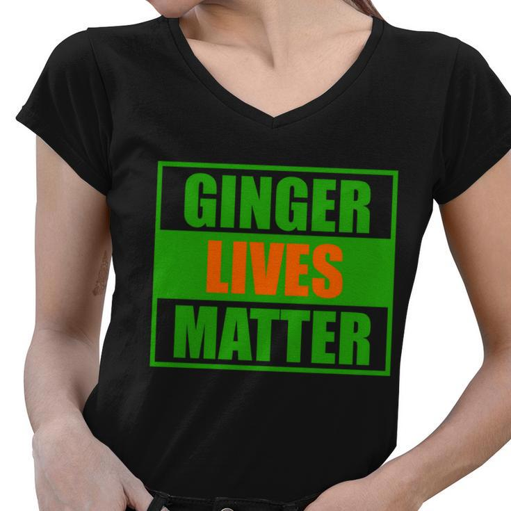 Ginger Lives Matter V2 Women V-Neck T-Shirt