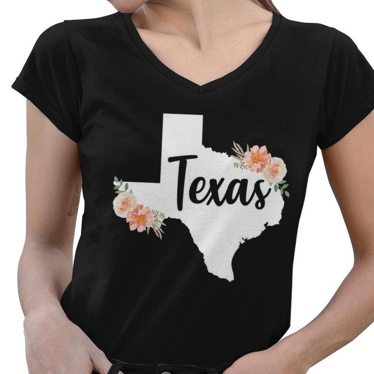 Girly Texas Women V-Neck T-Shirt