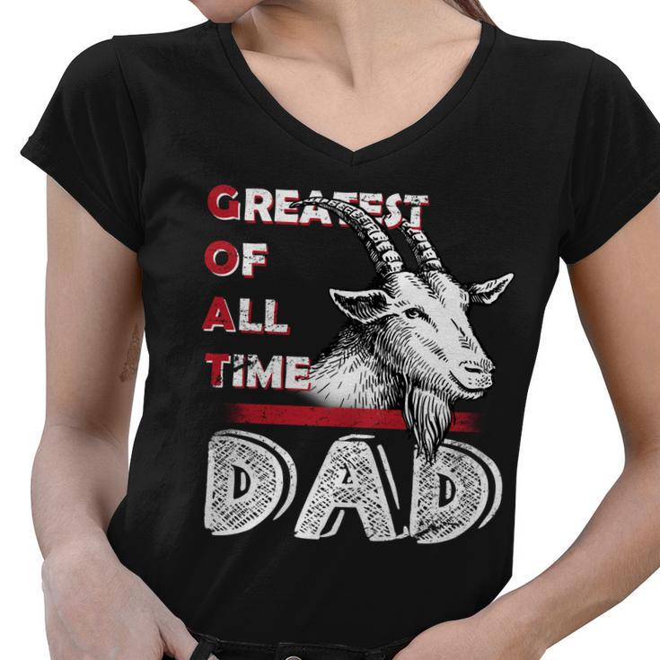 Goat Dad Tshirt Women V-Neck T-Shirt