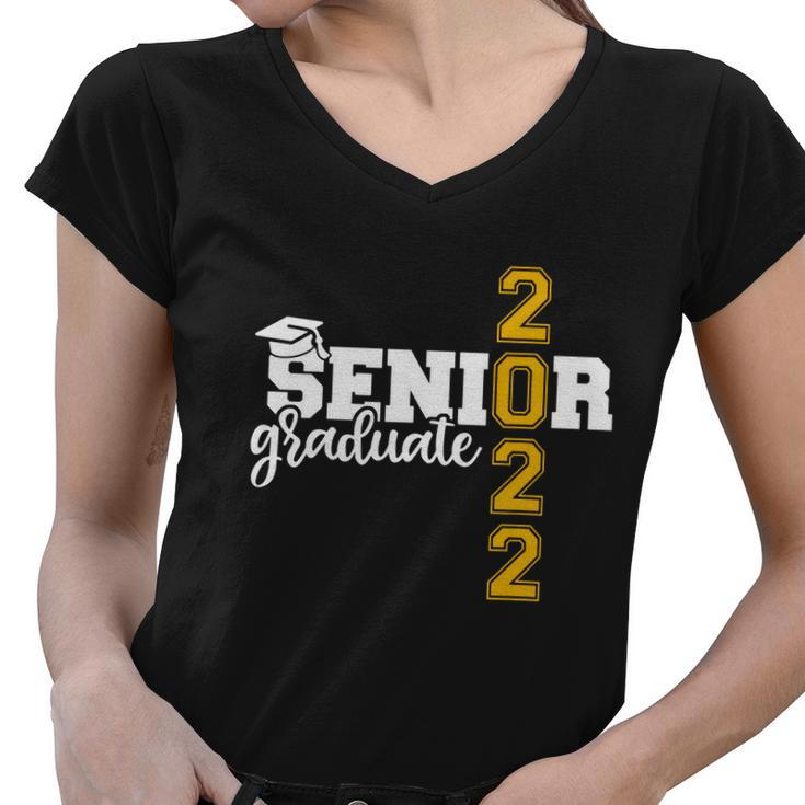 Graduation Senior 22 Class Of 2022 Graduate Gift Women V-Neck T-Shirt