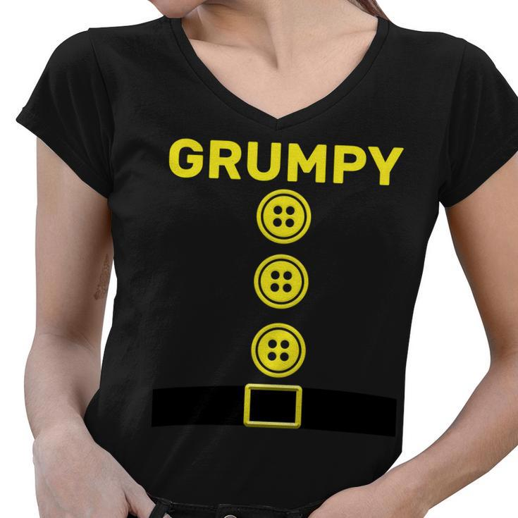 Grumpy Dwarf Halloween Costume Tshirt Women V-Neck T-Shirt