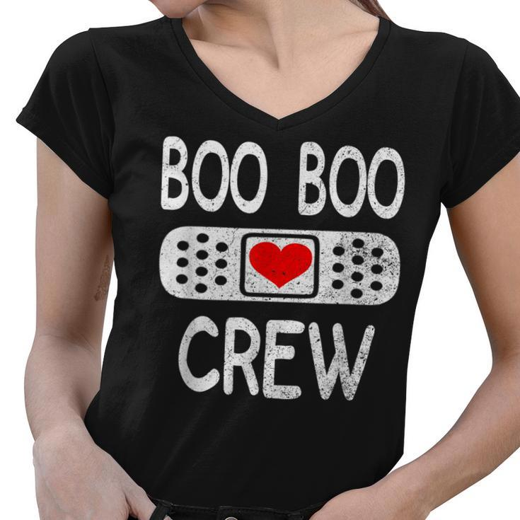 Halloween Costume For Women Boo Boo Crew Nurse   Women V-Neck T-Shirt