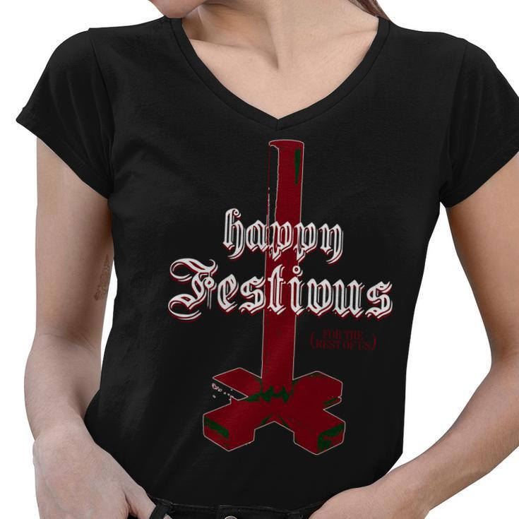 Happy Festivus For The Rest Of Us Christmas Women V-Neck T-Shirt