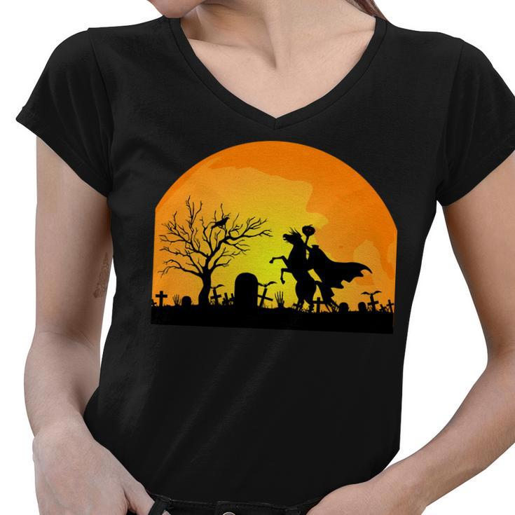 Headless Horseman Tshirt Women V-Neck T-Shirt