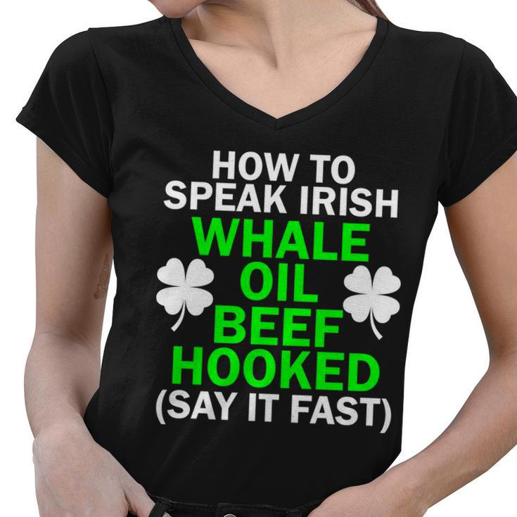 How To Speak Irish Tshirt Women V-Neck T-Shirt