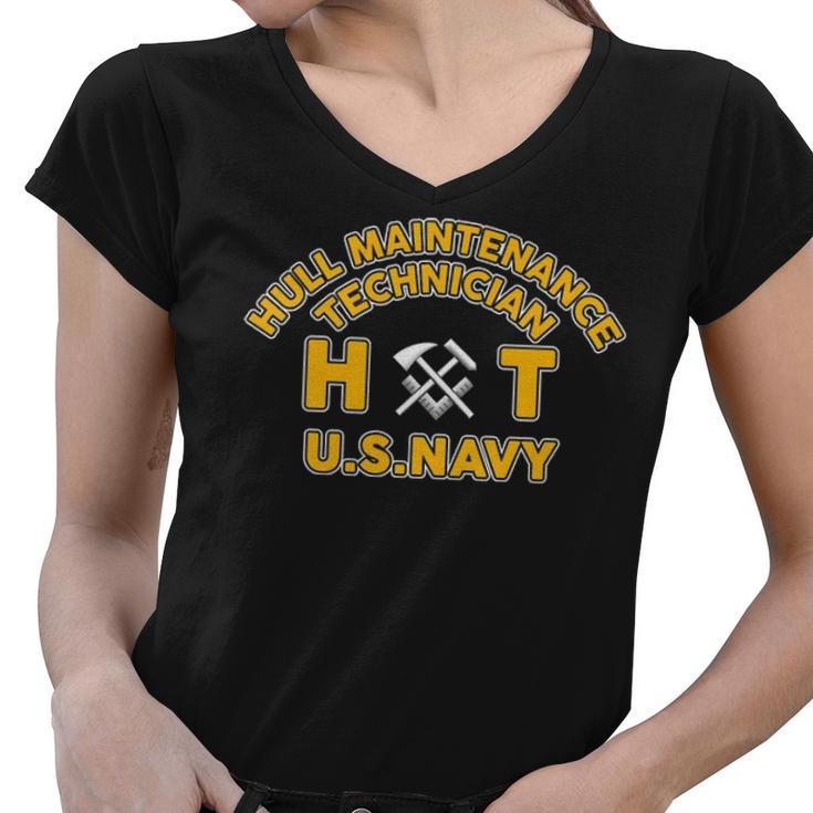 Hull Maintenance Technician Ht Women V-Neck T-Shirt