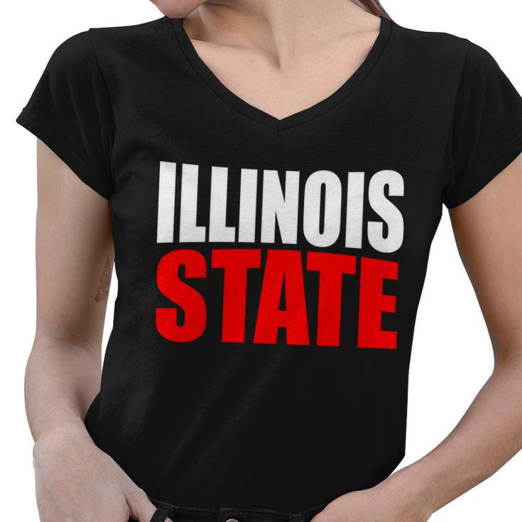Illinois State Women V-Neck T-Shirt