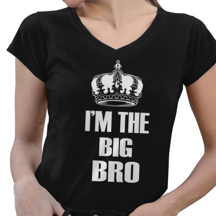 Im The Big Bro Women V-Neck T-Shirt