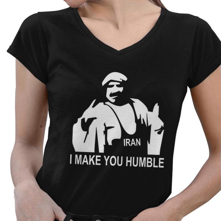 Iron Sheik Wrestling Iran Funny Tshirt Women V-Neck T-Shirt