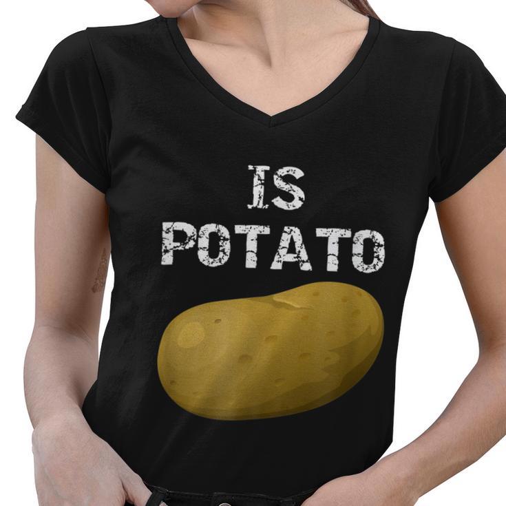 Is Potato As Seen On Late Night Television Tshirt Women V-Neck T-Shirt